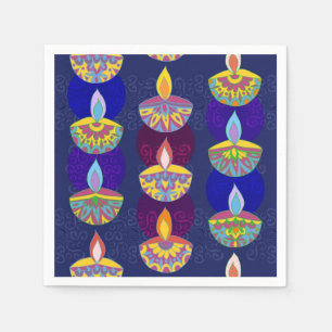 Diwali Diya Lamps Napkins