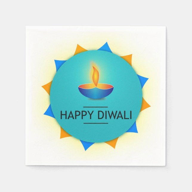 Diwali Diya Napkins (Front)