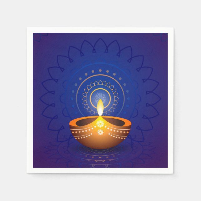 Diwali Diya Napkins (Front)