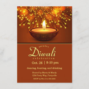 Diwali Invitations & Invitation Templates | Zazzle