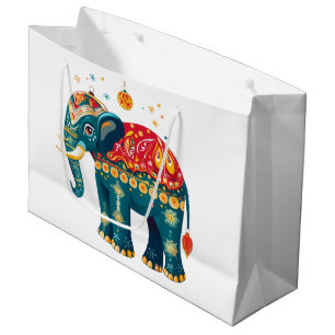 Diwali Elephant Large Gift Bag