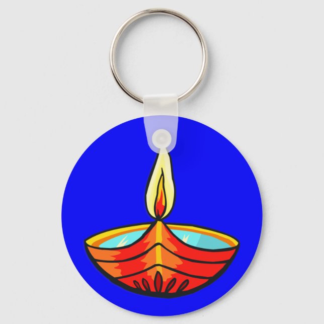 Diwali Festival Lights Keychain (Front)