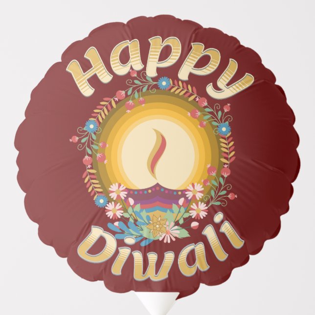 Diwali Festival of Lights Hindu Sikh Jain Balloon (Front)
