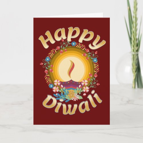 Diwali Festival of Lights Hindu Sikh Jain Card