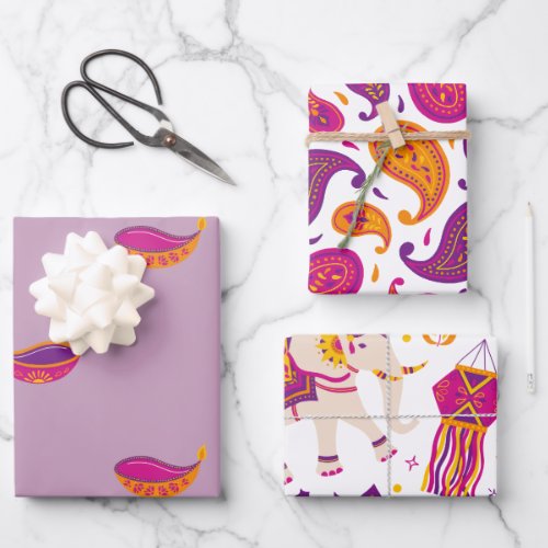 Diwali Festival of Lights Wrapping Paper Sheets
