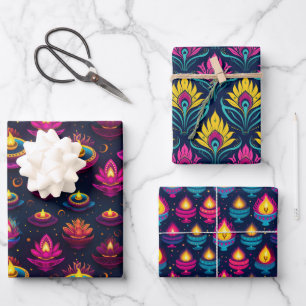 Diwali Festival Of Lights Wrapping Paper Sheets