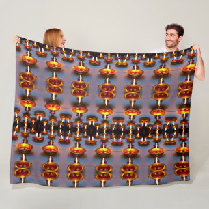 Diwali Fireworks Fleece Blanket