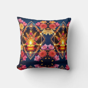 Diwali Fireworks Throw Pillow
