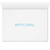 Diwali Flaming Blue Cards (Inside Horizontal (Bottom))