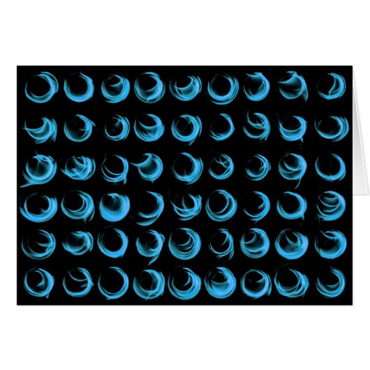 Diwali Flaming Blue Cards (Front Horizontal)