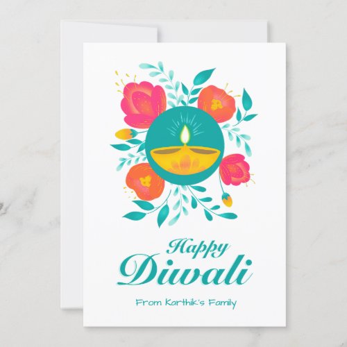 Diwali greeting card personalized