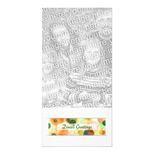 diwali greetings (bokeh) card (Front)