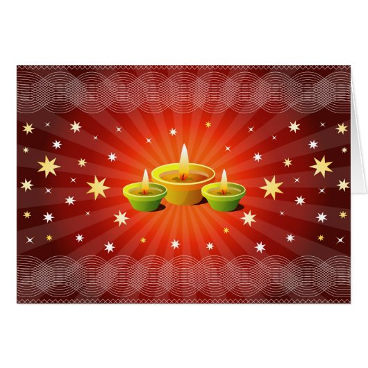 Diwali Greetings Cards (Front Horizontal)