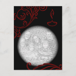diwali greetings floral elegance diya photocard postcard