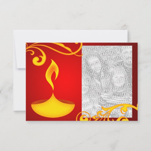 diwali greetings photo card : lovely light (Front)