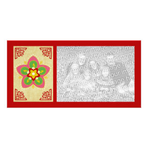 diwali greetings rangoli photo card