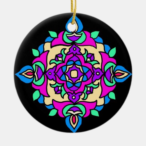 Diwali Ornament with Rangoli Pattern