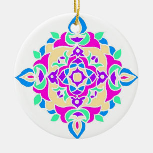 Diwali Ornament with Rangoli Pattern