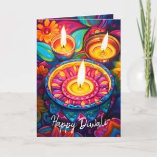 Diwali Radiance: A Fusion of Traditions Holiday Card