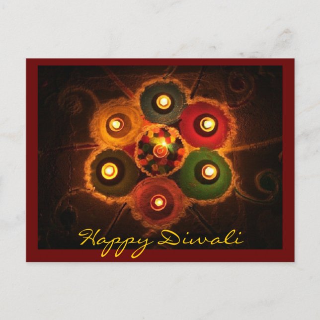 Diwali Rangoli -1 Postcard (Front)