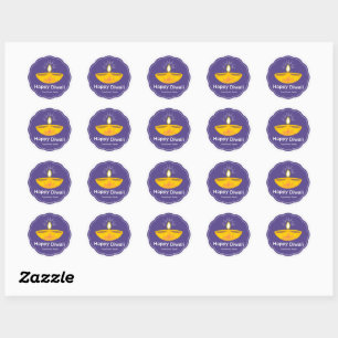 Diwali stickers personalized for gifts pack of 20