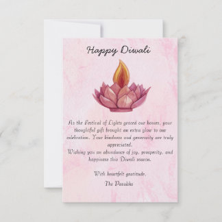 Diwali Thank you card