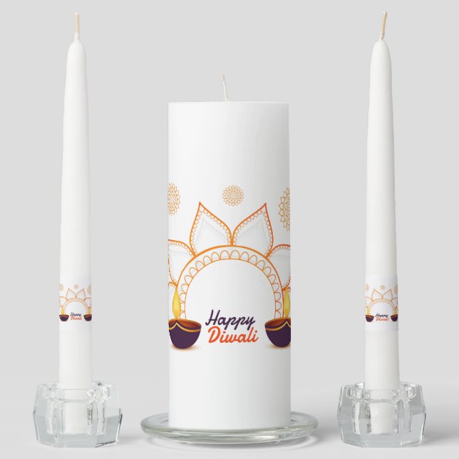 Diwali Unity Candle Set (Front)