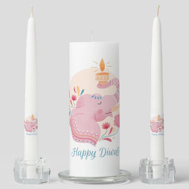 Diwali Unity Candle Set (Front)