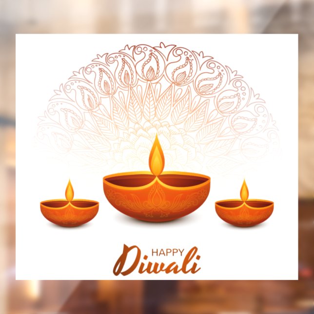 Diwali Window Cling (Sheet 2)