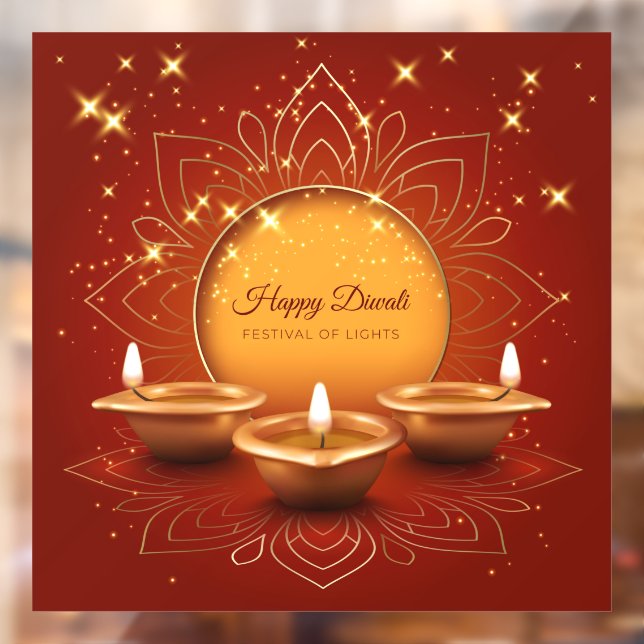 Diwali Window Cling (Sheet 2)