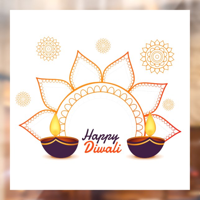 Diwali Window Cling (Sheet 2)