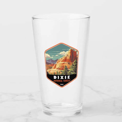 Dixie National Forest Utah Travel Art Vintage Glass