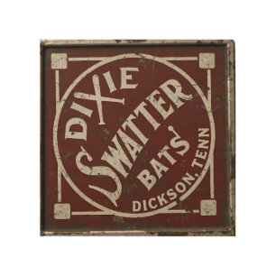 Dixie Swatters Dickson TN AH Leathers Bats Wood Wall Art