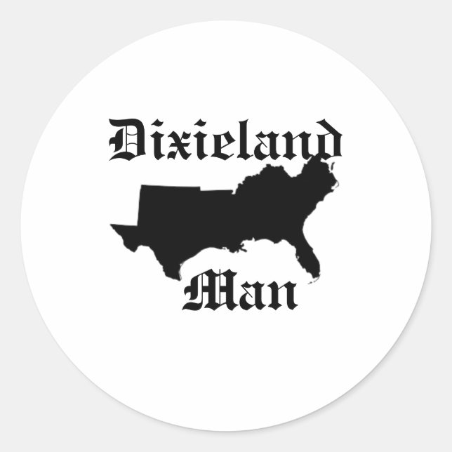 Dixieland Man sticker (Front)