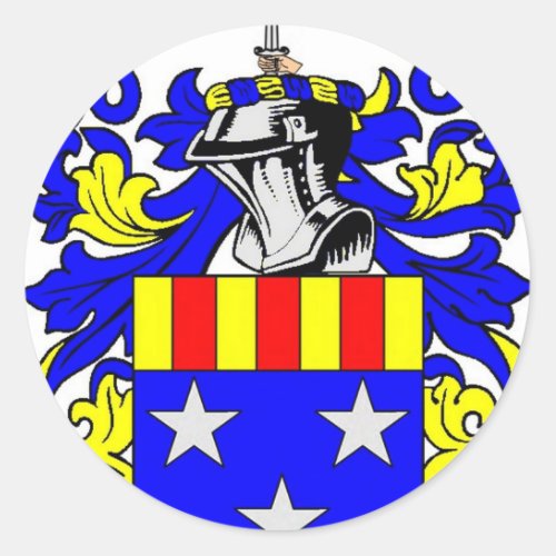 Dixon Coat of Arms Classic Round Sticker