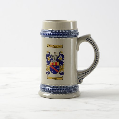 Dixon Coat of Arms Stein  Dixon Family Crest