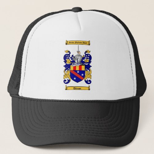 DIXON FAMILY CREST _  DIXON COAT OF ARMS TRUCKER HAT