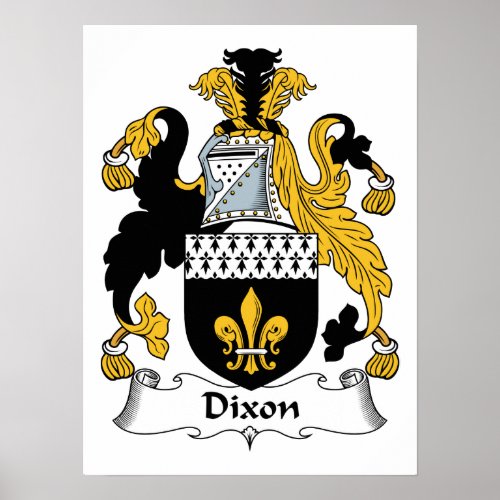 Dixon Family Crest Poster