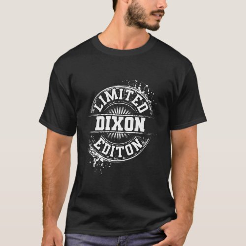 Dixon Funny Surname Family Tree Birthday Reunion G T_Shirt