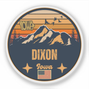 Dixon, Iowa, United States Sticker