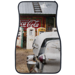 Dixon, New Mexico, United States. Vintage car Floor Mat