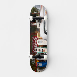 Dixon, New Mexico, United States. Vintage car Skateboard Deck