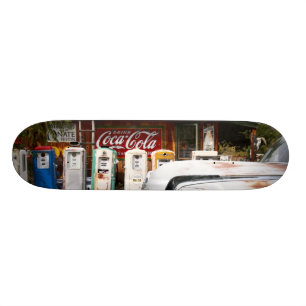 Dixon, New Mexico, United States. Vintage car Skateboard Deck