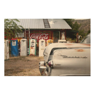 Dixon, New Mexico, United States. Vintage car Wood Wall Decor