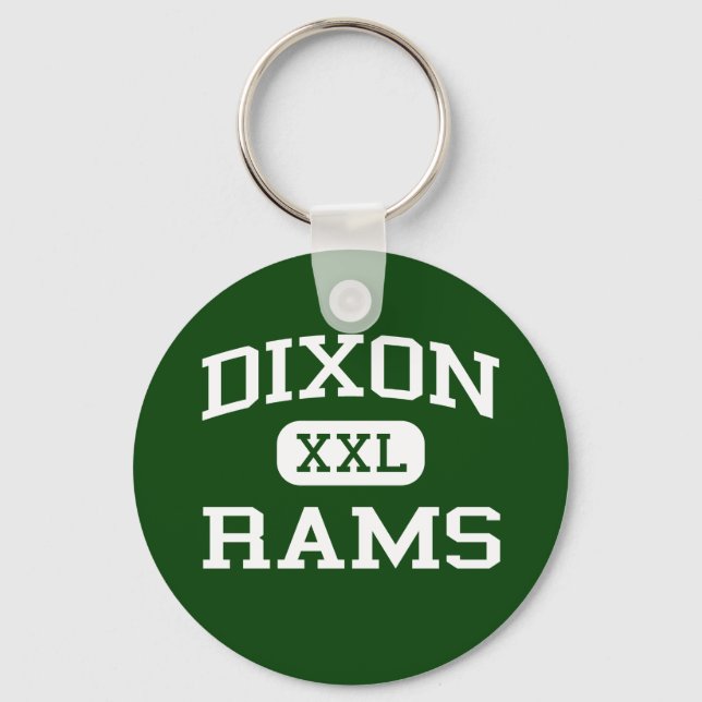 Dixon - Rams - High School - Dixon California Keychain (Front)