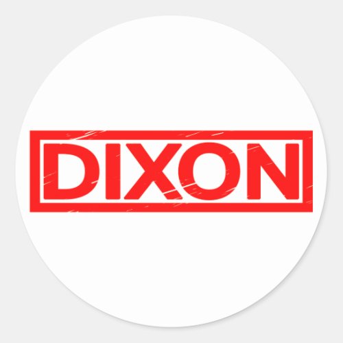 Dixon Stamp Classic Round Sticker