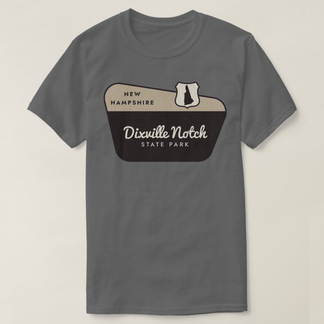 Dixville Notch State Park New Hampshire Welcome Si T-Shirt (Design Front)