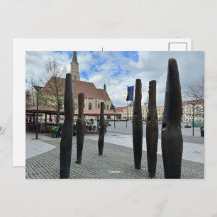 DIY 1 Photograph with Caption on Editable Postcard
