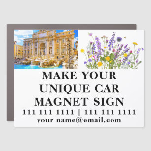 DIY 2-Photo Custom Vehicle Marketing Magnet