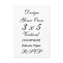 DIY 3 x 5 CHAMPAGNE Delicate Paper
